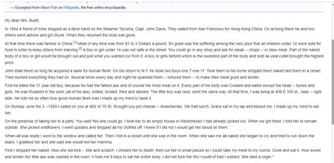 albert fish letter|Read The Gruesome Confession Letters of Albert Fish, ‘The.